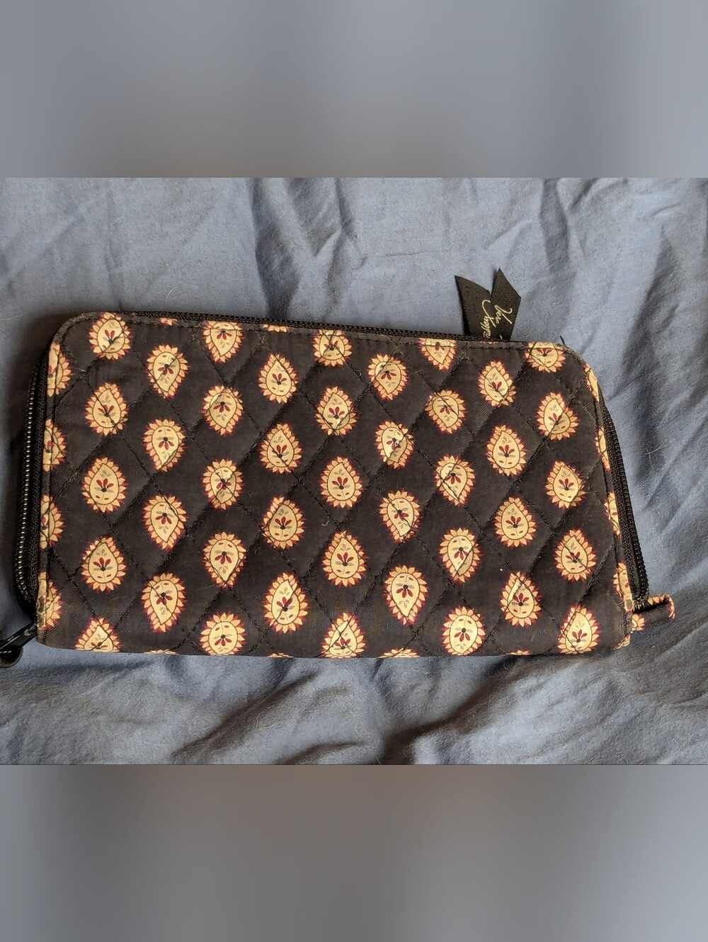 Vera Bradley Black Paisley Print Women's Scarf